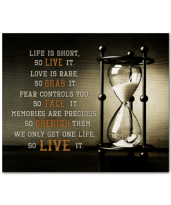 Hourglass Canvas Live It