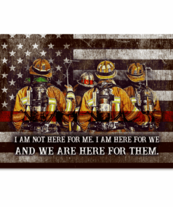 CANVAS Firefighter We are here for them (1 piece)