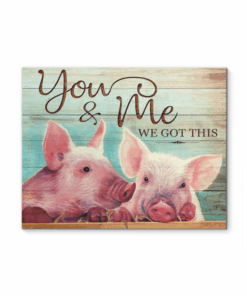 Canvas Pig You & Me