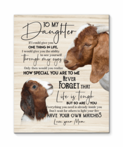 Boer Goat Canvas To My Daughter You Have Your Own Matches