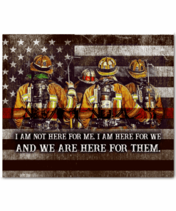 CANVAS Firefighter We are here for them (1 piece)