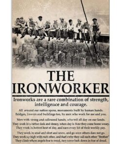 The Ironworker Vintage Canvas Print Wall Art #H