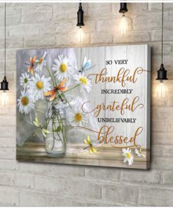 Canvas Dragonfly So Very Thankful
