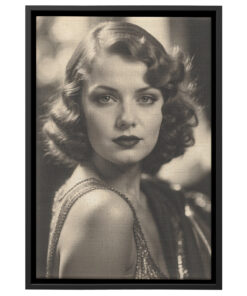 The Golden Era: Capturing an Intimate Glimpse of a 1920s Star Poster Canvas