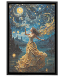 Stellar Symphony: Cosmic Fusion Poster Canvas